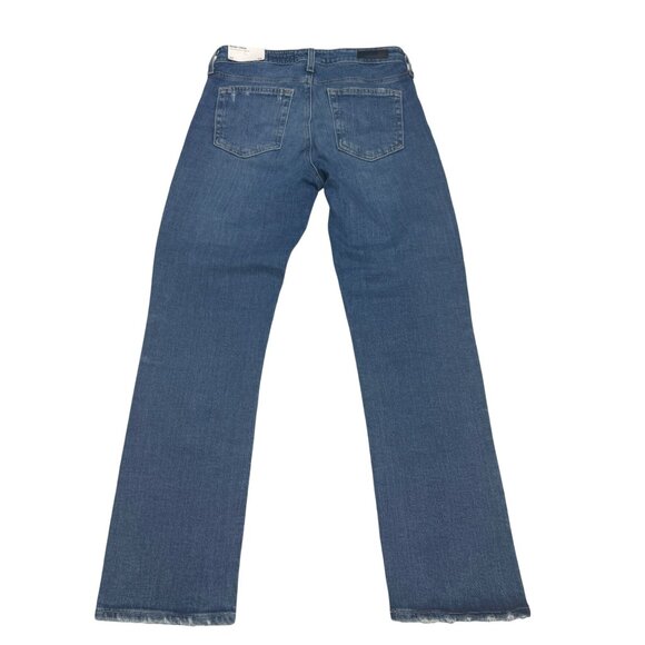 NEW AG Mari Crop High-Rise Slim Straight Blue Jean Womens Denim Pants, Size 27 - Picture 2 of 12